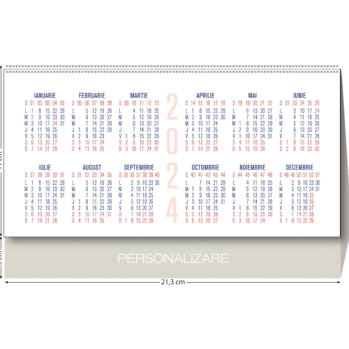 Calendar de birou triptic